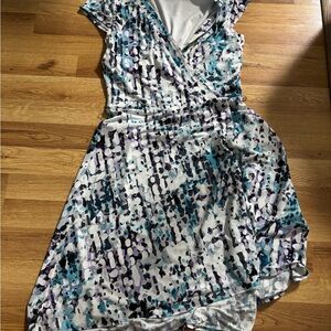 Stylish Multicolor Wrap Dress